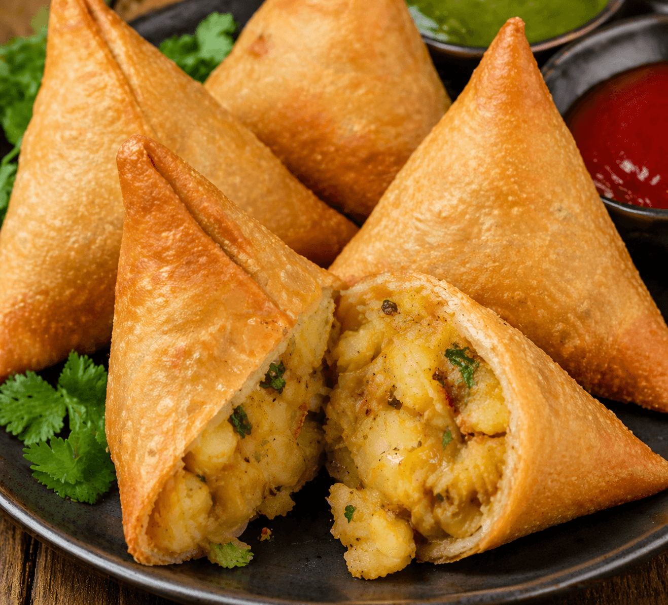 Potato Samosas (5)